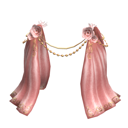 Ethereal Pink and Gold Rose Goddess Skirt (1.0)