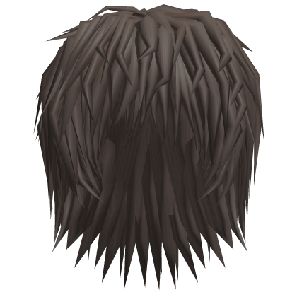 realistic spikey messy emo brown hair
