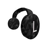 Black Sparkle Headphones
