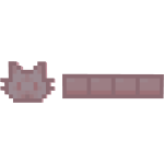 Light Pink Cat 8-Bit Health Bar