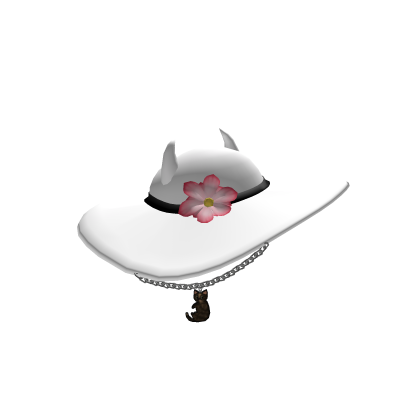 Horned White&Black Sunhat