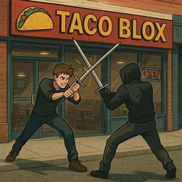 Sword Fight At A Taco Restaurant