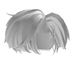 White Textured Side Part Hair