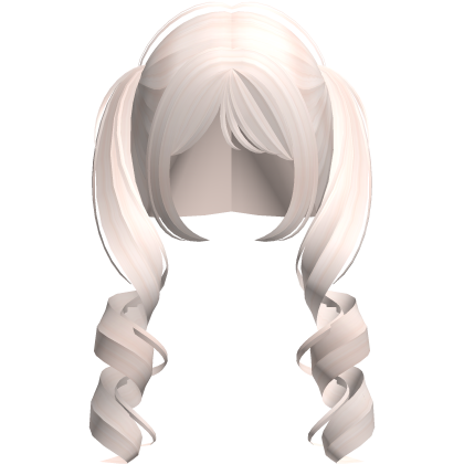 sweet platinum swirly pigtails Roblox item