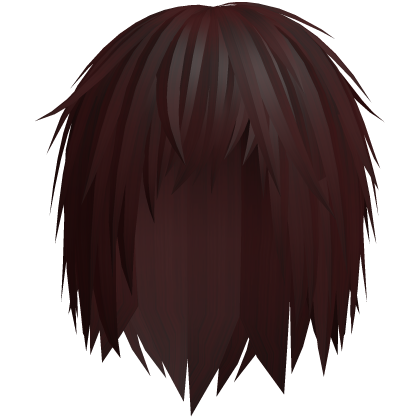 dark red emo moe hair 22.  Roblox item