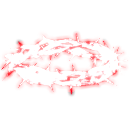 Animated Lightning Glowing Thorn Crown - Red