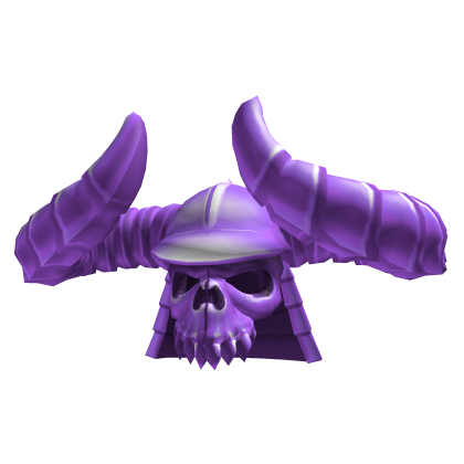 Flaming Violet Horned Helmet | Addon Roblox item