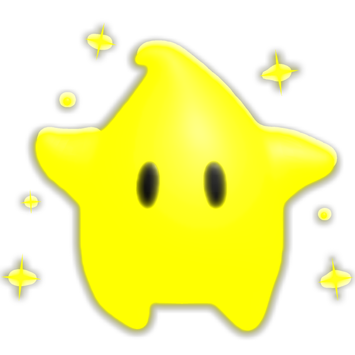 Glowing Luma Galaxy Star Shoulder Pal (Emissive)