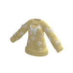 ♾️ Yellow cute oversized sweater with bows