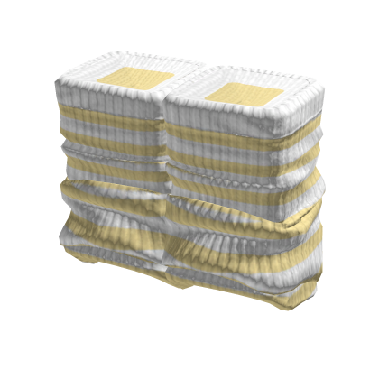 Fitted White / Yellow Striped Leg Warmers