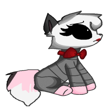 Mangle As A Pony ~Made By Me~Transparent~ Roblox decal