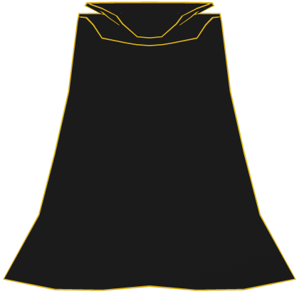 Cartoony Yellow Anime Neck Collar Cape Roblox item