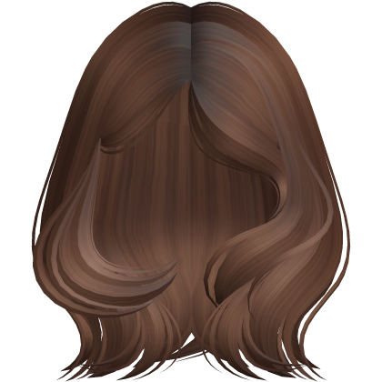 Cute Layered Blowout Curls in Brown Roblox item