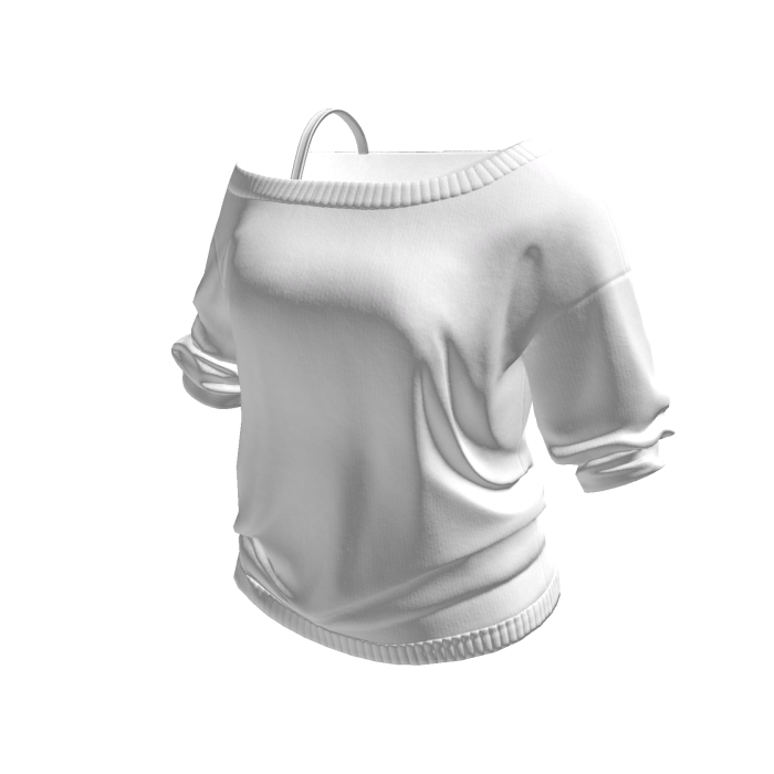 Off Shoulder White Shirt