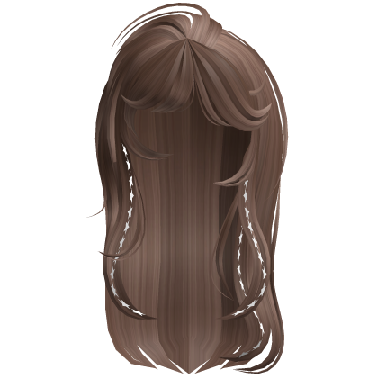 Layered y2k Brown Hair w Charms Roblox item
