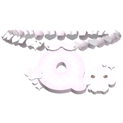 cute beaded bunny initial Q necklace 3.0
