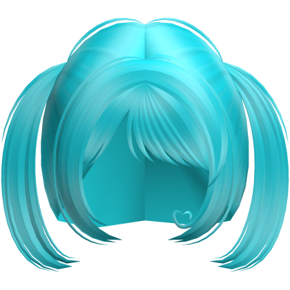 Cute Dolly Soft Pigtails (Cyan)