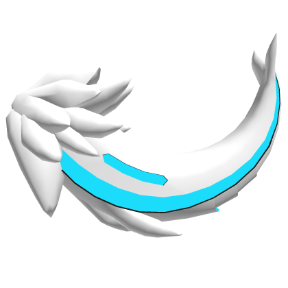 Protogen Tail Blue [ Shiny - White ]