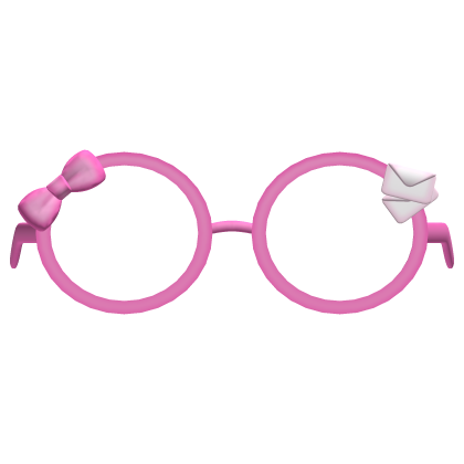 . ‿ ♡ cute mailman glasses in pink