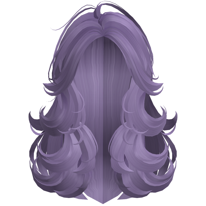 Wispy Purple Layered Swirls Hair