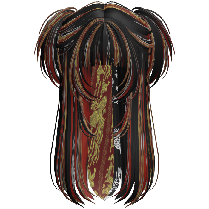 Vamp Long Straight Pigtails Japanese Dragon
