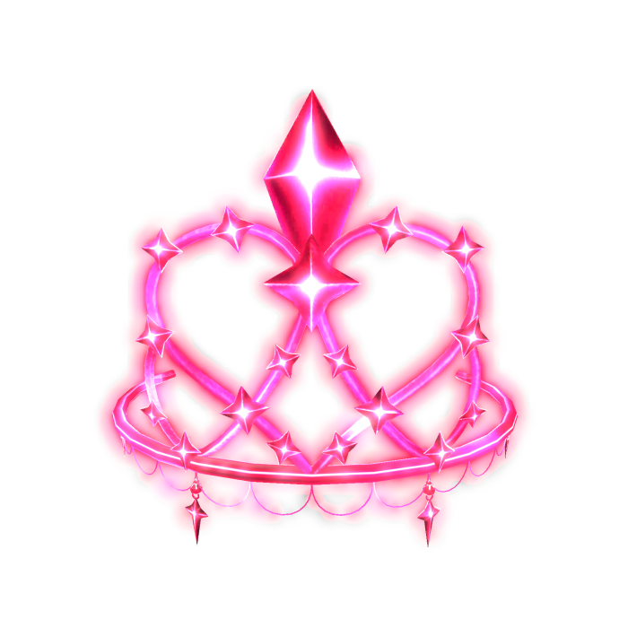 GLOWING ruby red tiara EMISSIVE