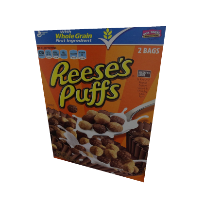 Reeses puffs cereal box