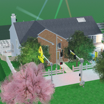 My roblox house with more ceiling fans