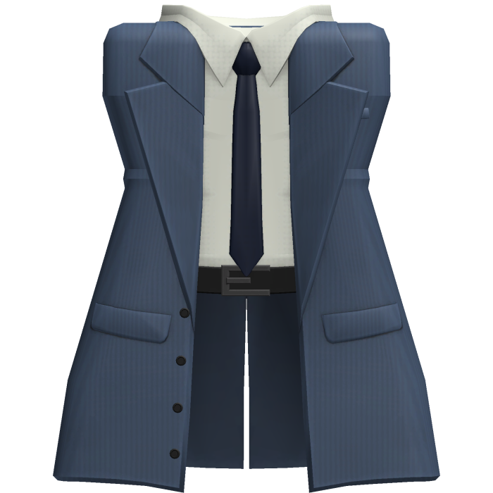 Blu Spy Long coat with White Suit | R6 Girl ver.