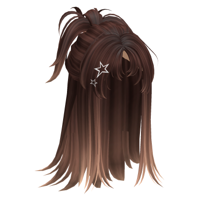 Y2K Messy Spikey Half Up Hair (Brown & Blonde) Roblox item