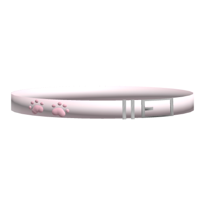 ♡ : 1.0 little paw print collar ୨୧ pink Roblox item