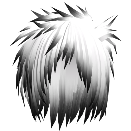 White Gyaruo J-rock Visual Kei Messy Hair 73.