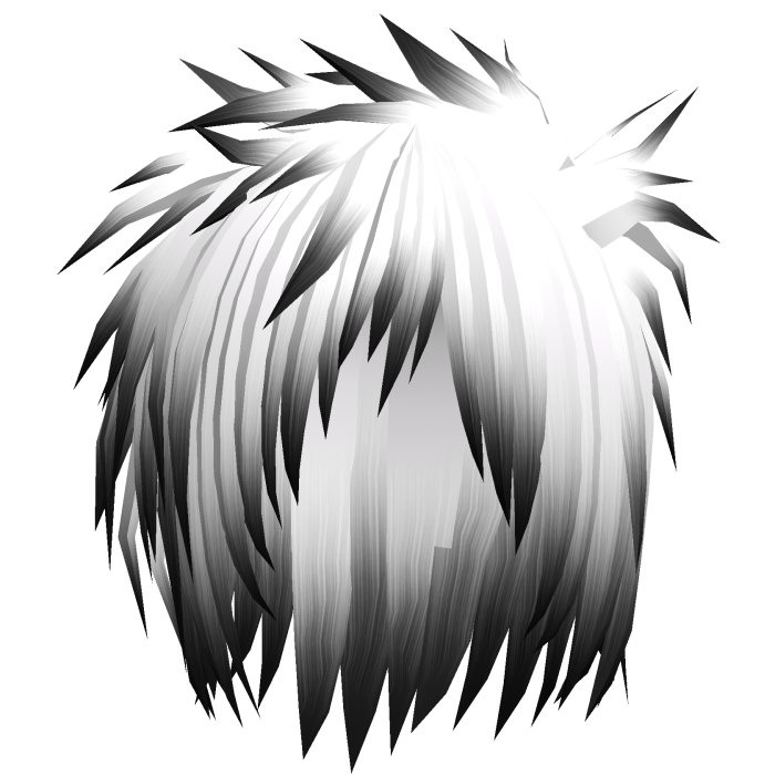 White Gyaruo J-rock Visual Kei Messy Hair 73.