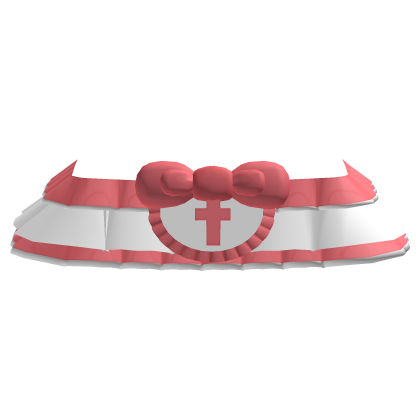 . ‿♡ cute red & white ruffle nurse skirt w bows ♡ Roblox item