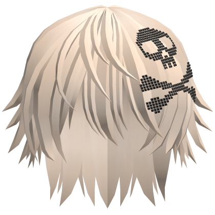 Emo Vkei Moe Boy Hair w Skull Beige