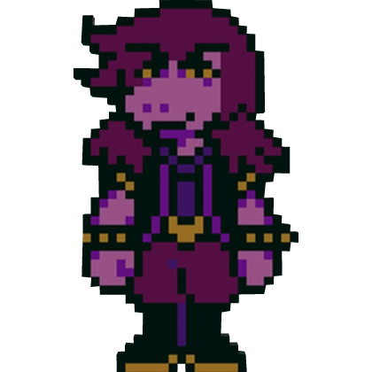 Susie Deltarune Back Buddy Cutout Companion