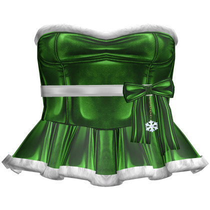 Cute White Band Christmas Dress