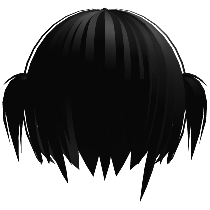 🕸️๋. ⭑ Mourning Gothic Pigtails || Black