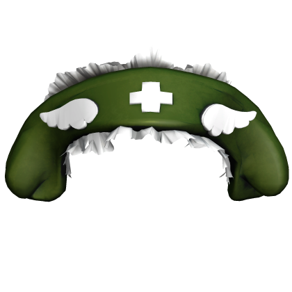 Cute Angel Nurse Headband - Green White Roblox item