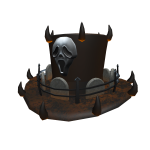 Orange Scary Spiked Top Hat