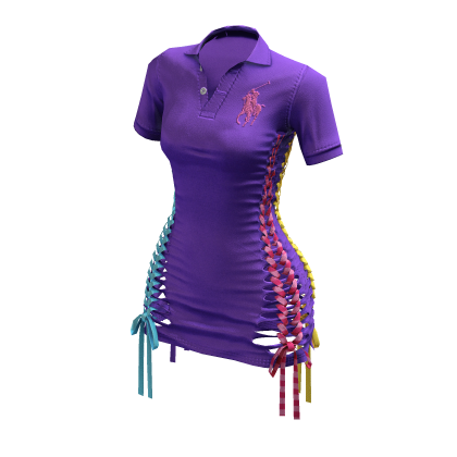 Braided Cutout Polo Dress (Rarity)