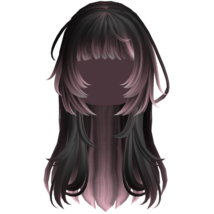Rose Pink Heatwave Crosshair Punk Flowy Girl Hair