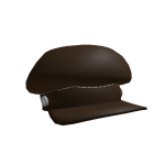 Brown Leather Newsboy Hat