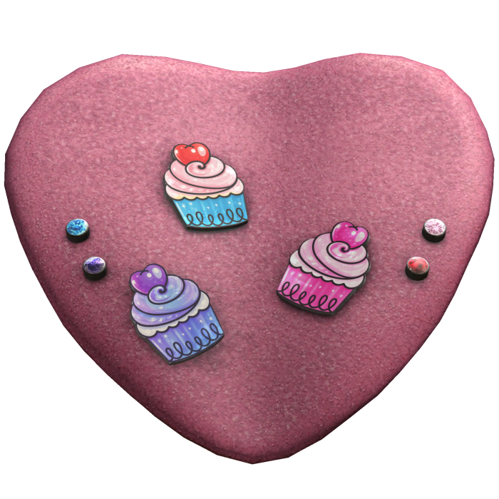cupcake tongue with gems 