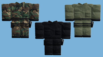 [R15 layered] 3 color PASGT armor set preview 2