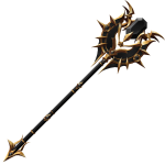 Black and Gold Vampiric Staff
