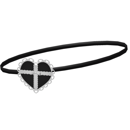 black heart lace eyepatch