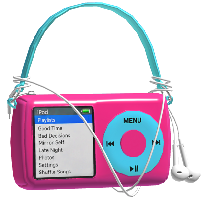 Hot Pink & Blue MP3 Shoulder Bag