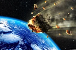 Falling asteroids icon