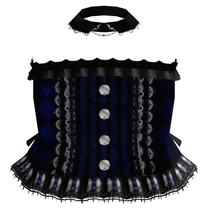 x ♧ blue goth silly jester dress ♢ x 